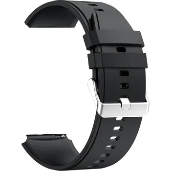 Řemínek na hodinky SmartFit Silikonový řemínek k hodinkám / černý / šířka 22mm / 661043