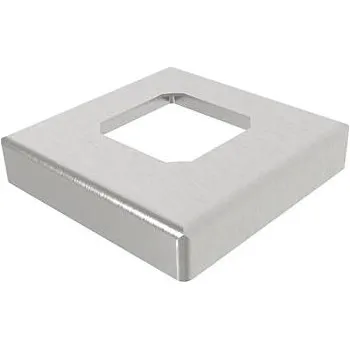 Zábradlí ECONOMY krytka pro podlahovou kotvu / držák pro sklo, 108 x 108 mm, nerez V4A