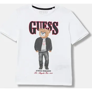 Chlapecké tričko Dětské bavlněné tričko Guess L6RI11.K8HM4.PPY2 bílá 00X, vel. 158-166