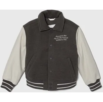 Chlapecká bunda Dětská bomber bunda Abercrombie & Fitch KI232.4003 šedá 90X, vel. 157/163