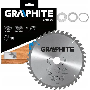 Pilový kotouč Řezný kotouč na dřevo Graphite 57H656 160 x 30 mm, 18 zubů