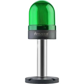 Zabezpečovací technika Zelený signální maják řady 70 s maticovým připojením 12-24V AC/DC