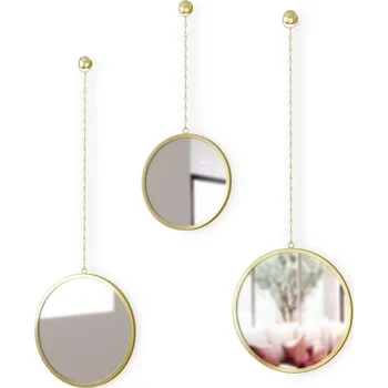 Umbra, Zrcadlo Dima kulaté mosaz 3 díly - Formadore