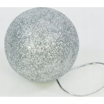 Vánoční dekorace Polystyrenové Vánoční Baňky se třpytkami , vánoční ozdoba na stromeček 6 cm / 6 Ks 7 barev