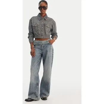 HUGO Jeansová bunda Galatea_B 50553000 Modrá Oversize XS