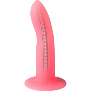 Dildo Lola Games Techno Moon Beam, dildo s přísavkou svítící ve tmě 16,6 x 3,4 cm
