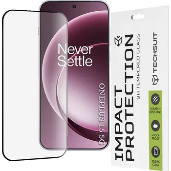 Techsuit 111D celoplošné celolepicí sklo pro OnePlus 15 černé