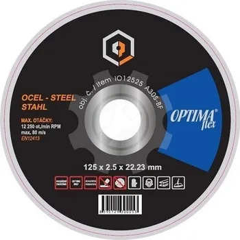 Řezný kotouč Řezný kotouč 125x1,0x22,2 A60T-F tenké na nerez a ocel OPTIMA flex