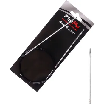 Nástroj na niť a příze Kovové kruhové jehlice Nova Cubics 80 cm 2,5 mm