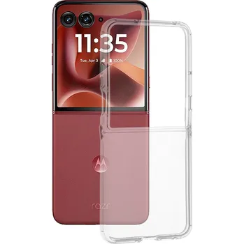Pouzdro na mobilní telefon Techsuit silikonové pouzdro Motorola Razr 60 Ultra průhledné