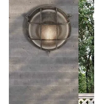 Nástěnné svítidlo Searchlight 61401BS Venkovní stropní svítidlo BOBBI černé stříbro