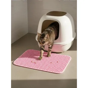 Toaleta pro kočku Sinsay - Podložka pod kočičí toaletu - pastelová růžová - 000BW-03X - 000BW-03X-ONE