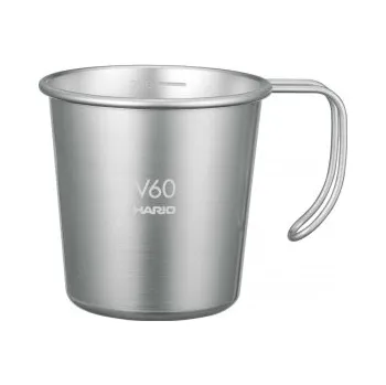 Kávovar Hario Outdoor V60 Metal Stacking Mug - cestovní hrnek - 320ml