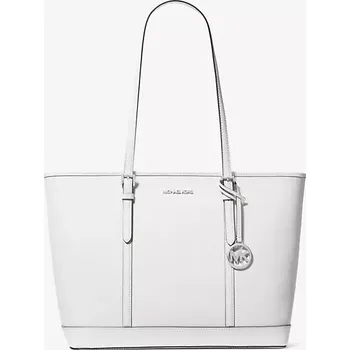 MICHAEL KORS dámská velká bílá kožená kabelka Jet Set Large