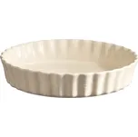 Emile Henry, Forma na tartu Emile Henry hluboká, 28 cm, krémová, keramická - Formadore