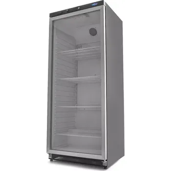 Lednice Maxima Lednice - 600 l - černá - se skleněnými dveřmi | 09405032