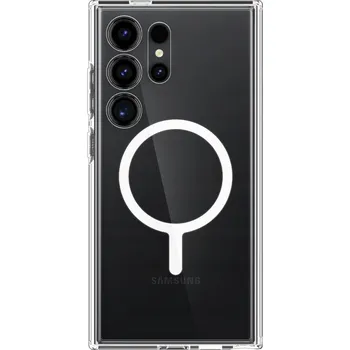 Pouzdro na mobilní telefon Zadní Kryt Spigen pro Samsung Galaxy S24 Ultra bílý