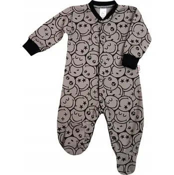 Kojenecký overall OVERAL overal na zip SMAJLÍCI velikost 68 KLEKLE