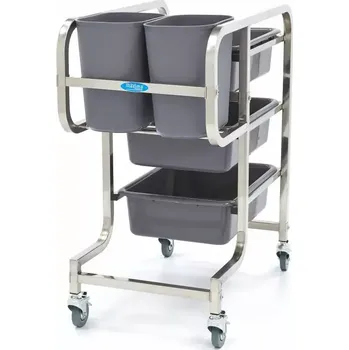 Podlahový mycí stroj Maxima Úklidový vozík - včetně 5 košů | 09300544