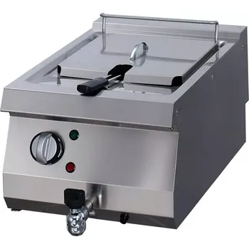 Kuchyňský gril Maxima Fritéza pro vysoké zatížení - 1 x 12 l - elektrická - s vypouštěcím kohoutem - hloubka 70 cm | 09395000