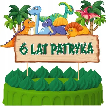 Obraz ZÁPICH DO DORTU Narozeninový Sto let DINOSAURUS DINOSAUŘI Postavy TOPPERY 5