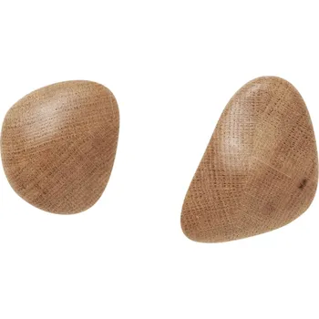 Věšák Ferm Living, Nástěnné háčky Cairn přírodní 2 ks - Formadore