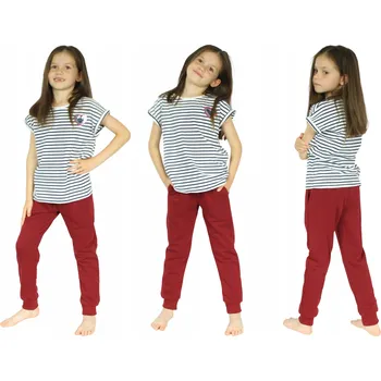 Dívčí oblečení IKA Dětské tepláky 110 bordó (vínové)