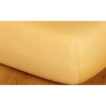 Prostěradlo jersey vysoká matrace 100x200 okrová