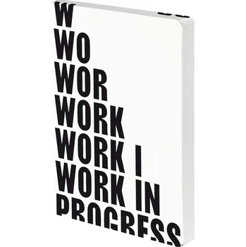 Diář Nuuna, Tečkovaný zápisník Graphic Work In Progress 120 g/m² L 256 stran - Formadore