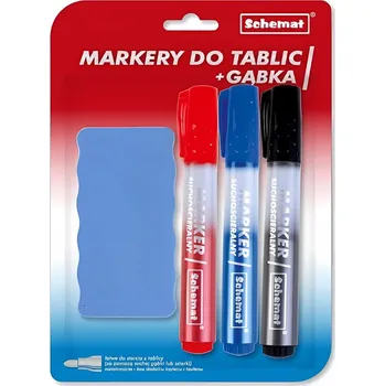 Popisovač na bílou tabuli, vícebarevný Schemat 3 ks