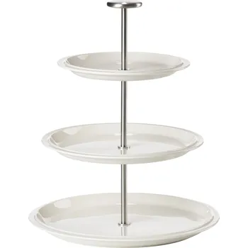 Zone Denmark, Etažér třípatrový Eau, 24 cm, porcelánový, bílý - Formadore