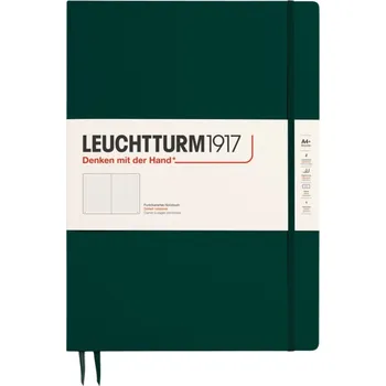 Diář Leuchtturm 1917, Tečkovaný zápisník v pevné vazbě Leuchtturm 1917 A4+, 123 stran, lesní zelená, 100 g/m² - Formadore
