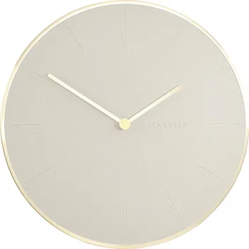 Hodiny Stackers, Nástěnné hodiny Stackers 40 cm větle béžové - Formadore