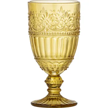 Bloomingville, Sklenice pro víno červené Feyza 325 ml žlutá - Formadore