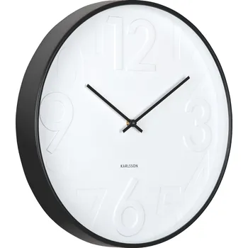 Hodiny Karlsson, Nástěnné hodiny Ayuno, černé - Formadore