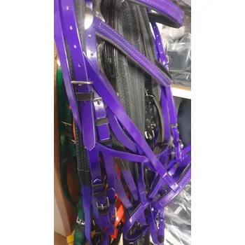 Mámekoně BIOTHANE Uzdečka/ohlávka endurance Barva: Fialová, Velikost: COB voděodolná