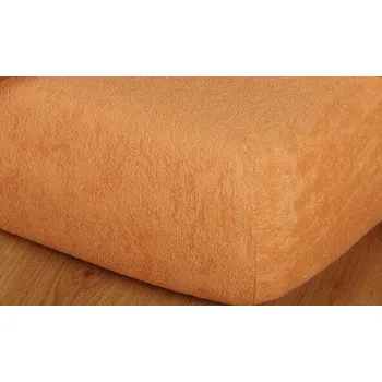 Prostěradlo froté vyšší matrace 140x220 cm karamel