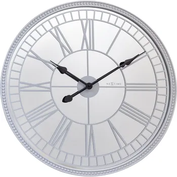 Hodiny NeXtime, Nástěnné hodiny Cleopatra Mirror bílé - Formadore