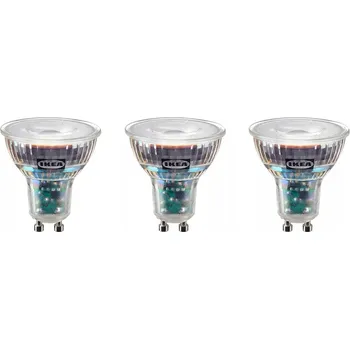 Žárovka Ikea SOLHETTA LED žárovka GU10 230 lumenů - 3 ks