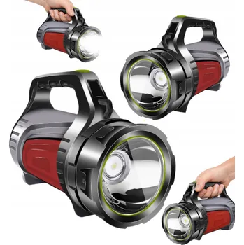 Extra silná a odolná LED svítilna s držadlem a powerbankou