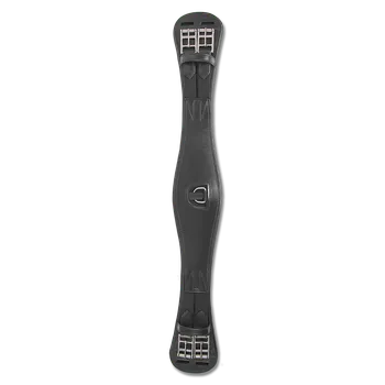 Podbřišník Kožený drezurní podbřišník Elastic Waldhausen s gumou černý Barva: černá, Velikost: 50 cm