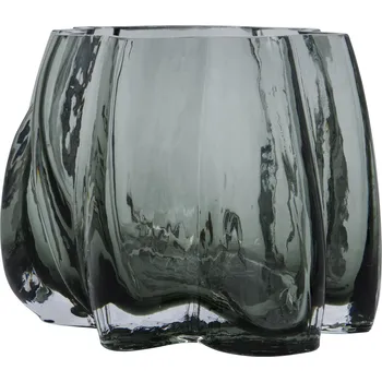 Svícen House Doctor, Stojan na čajovou svíčku Curva 12,5 cm kouřový - Formadore