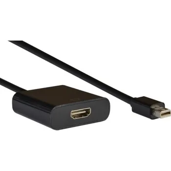 Video kabel AQ KV108 - adaptér Mini DisplayPort samec - HDMI samice (0,2 m)