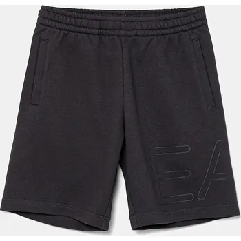 Chlapecké kraťasy Dětské bavlněné šortky EA7 Emporio Armani 7B000083.AF12451 šedá 90X, vel. 110