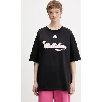 Bavlněné tričko adidas House of Tiro KB7170 černá 99X, vel. S