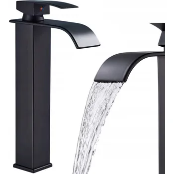 Vodovodní baterie Stojánková umyvadlová baterie Maibang WATERFALL černá