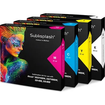 Sublimační inkoust Sublisplash pro Ricoh SG3110DN/7100DN a Virtuoso SG400/800 31 ml - cyan/azurová