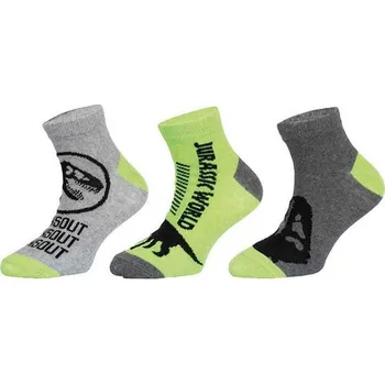 3PACK dětské ponožky Jurassic World vícebarevné (39266/green) 27/30 Možnost vrácení zboží ZDARMA do 120 dnů!
