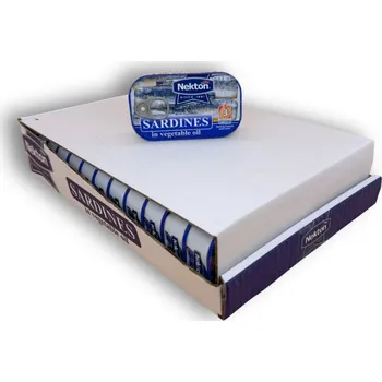 konzervovaná ryba NEKTON - Sardinky v rostlinném oleji - karton 24x125g
