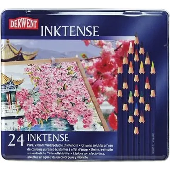 Pastelka Sada 24 ks umělecká pastelka vodou rozmyvatelná v tužce Derwent INKTENSE